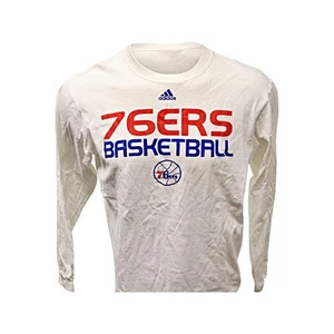 adidas Philadelphia 76ers White Long Sleeve Team Issue Shirt (L) Large - Picture 1 of 1