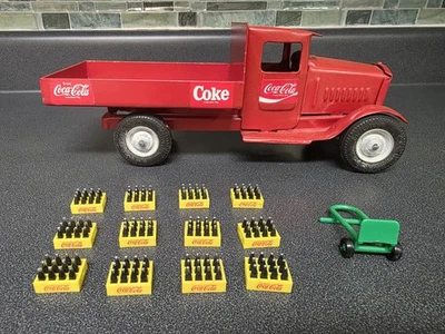 Vintage 1930's Metalcraft-Coca-Cola Pressed Steel Truck-w/ Original Bottles - Image 1 of 4