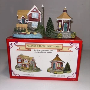 All In One From Liberty Falls Americana Collection Riverside Lodge & Bath House - Picture 1 of 14