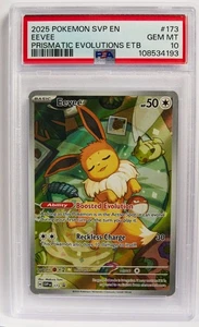 PSA 10 Eevee #173 Black Star Promo SVP ENG 2025 lastra di carte Pokémon - Foto 1 di 2