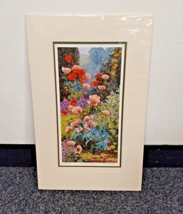 Andrea Bates 'Oriental Poppies II' Signed Mounted Print 154/750 46cm x 29cm - Picture 1 of 16