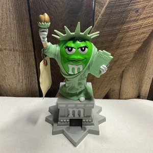 M&M's Ms. Liberty Candy Dispenser Statue of Liberty Green Gray 10" - Picture 1 of 6