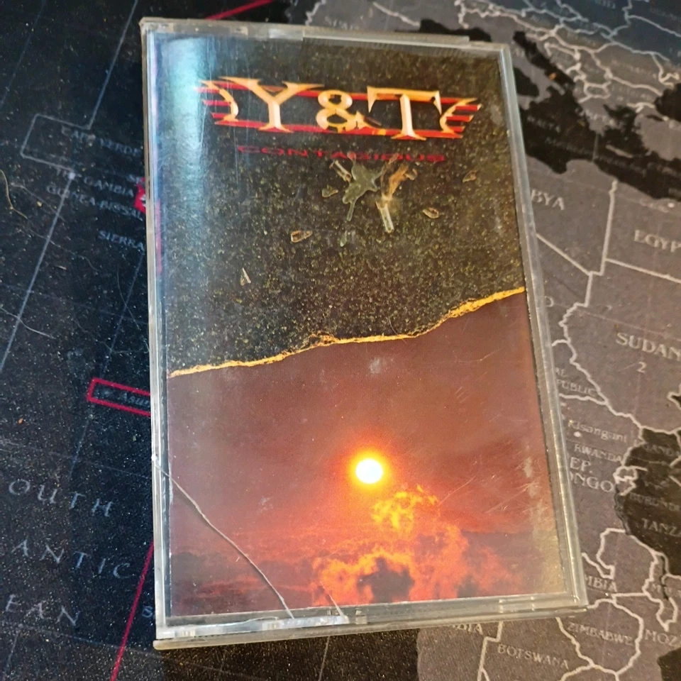 Y&T Contagious Rare (Cassette Tape)📼 1987 Heavy Metal Geffen Records VGC TESTED - Image 1 of 1