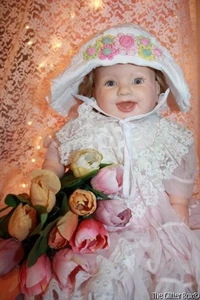 Sombrero de sol blanco de mano y corazón blanco para bebé niña sombrero infantil 3-6 meses sombrero de Pascua B5 - Imagen 1 de 1