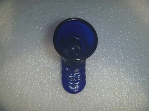 Vintage Cobalt Blue Glass Western Boot Toothpick Holder /Shot Glass - Picture 1 of 11
