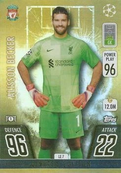 Alisson Becker 2021-22 Topps Match Attax UEFA - Gold Limited Edition #LE7 - Image 1 of 2