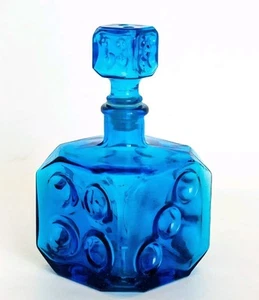 Empoli Blue Dice Decanter - Picture 1 of 1