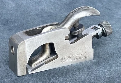 Record No.077 Adjustable Bull Nose Plane Woodworking Tool Vintage. - Image 1 of 4