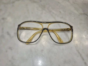 Vintage Playboy 4556 20 Brillengestelle Bernstein/Schwarz Emaille Optyl Made in Austria - Bild 1 von 12