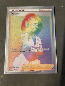 Doctor (Secret) Secret Rare SWSH06: Chilling Reign 214/198 NM - Picture 1 of 1