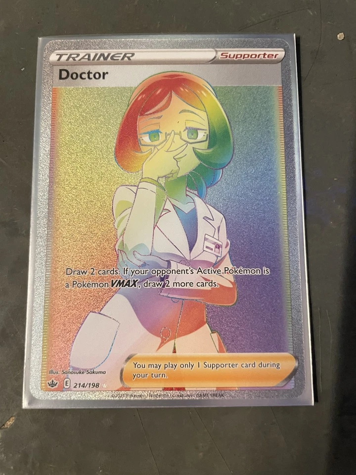 Doctor (Secret) Secret Rare SWSH06: Chilling Reign 214/198 NM - Image 1 of 1