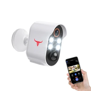 HopeFlex Security Camera Wireless, Human Detection, Live View, Cloud Storage,... - Picture 1 of 7