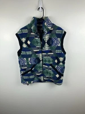Chaleco polar vintage de montaña al aire libre azteca cremallera completa para mujer mediano hecho en EE. UU. Foto 1 de 4