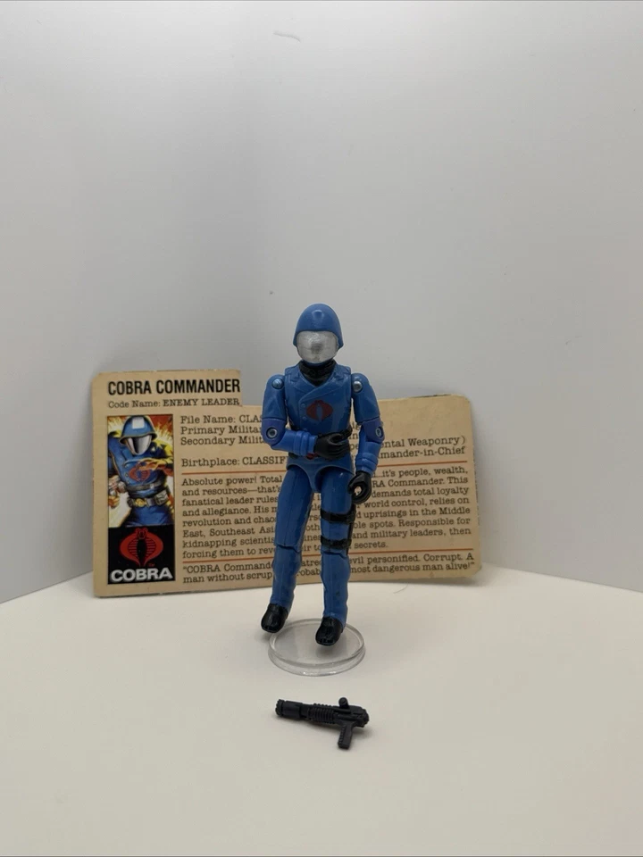 GI Joe Cobra Commander 1983 v1.5 *COMPLETO con tarjeta, ¡excelente estado! ARAH vintage Foto 1 de 1