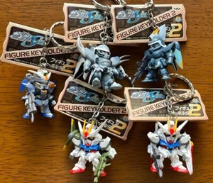 Mobile Suit Gundam seed figure key chain Lot 5 set rare retro Japan anime m607 - Picture 1 of 12