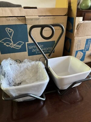 NWT Pampered Chef Small Bowl Caddy Set of 2 Small Bowls  #1944 And #1910 - Image 1 of 4