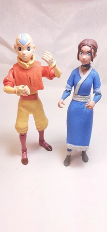 Avatar The Last Airbender Katara Figure McFarlane Toys(2021) Aang Mattel(2005) Cover