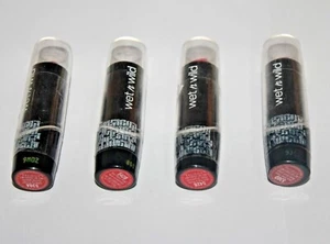 Wet n wild Silk Finish Lipstick 2x#2B ;#530D & #539A Lot Of 4 Sealed  - Picture 1 of 2