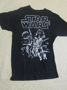 Star Wars Youth T-Shirt Short Sleeve Black Size M - Picture 1 of 5