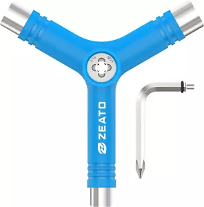 All-in-One Skate Tools Multi-Function Portable Skateboard T Tool Accessory with - Picture 1 of 8