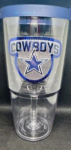 Dallas Cowboys Wine Glass Tumbler 16oz Rare Edition - Picture 1 of 3