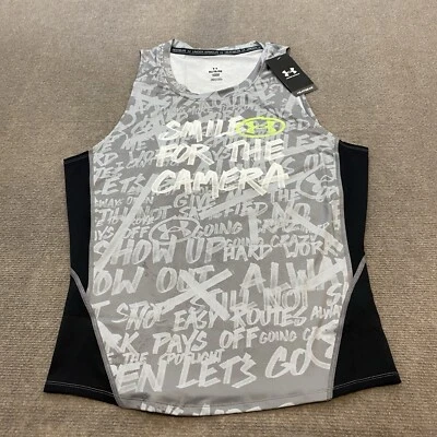 Under Armour Tank Top Men XL Project Rock Compression Fit Athletic Workout Gym - Image 1 of 4