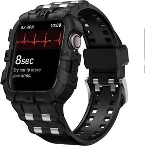 Rugged Apple Watch Sports Case Band 45Mm 44Mm 42Mm iWatch SE Series 8 7 6 5 4 3 - Picture 1 of 25