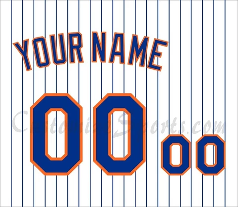 Baseball New York Mets Customized Number Kit for 2002 Turn Back Clock Uniform Cover