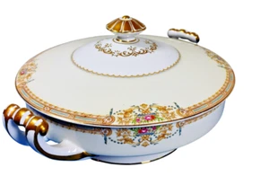 Vintage Noritake Sonoda Japan bedeckt Servierschale 10,5" Porzellan Deckelschale - Bild 1 von 6
