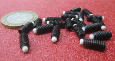 Kmac Alloy Steel Set Screws, Nylon Tip, 8-32 x 3/8" Length, 20 Pieces