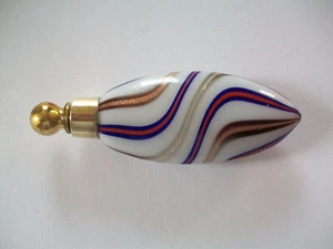 #196 Antique Vintage German Oval Shaped Perfume Bottle - Picture 1 of 4