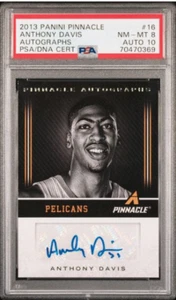 Anthony Davis 2013-14 Panini Pinnacle Autograph #16 Lakers RC PSA 8/10 Auto - Picture 1 of 2