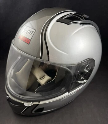 Icon Alliance SS Type 1 Full Face Street Motorcycle Silver Helmet Size XXL - Image 1 of 4