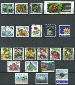 Briefmarken Schweiz 2002-2003 Lot mit 21 Marken gestempelt - Bild 1 von 1