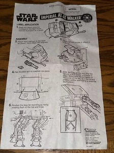 MANUAL DE INSTRUCCIONES STAR WARS POWER OF THE FORCE IMPERIAL AT-AT WALKER - Imagen 1 de 9