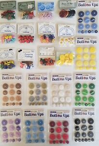 Lot of Dress It Up Decorative Craft Novelty Buttons- Flowers, Sports, Christmas 