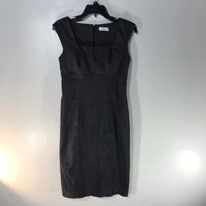 Calvin Klein Gray Sleeveless At Knee Dress Womens Size 4 - Picture 1 of 4