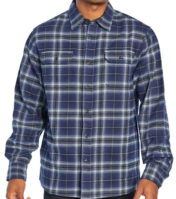 Woolrich Heavyweight Brawny Flannel Shirt | Blue Ombre | XL - NEW - Image 1 of 3