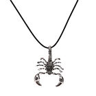 Punk Vintage Scorpion King Pendant Cord Chain Necklace Sweater Retro Jewel Lt