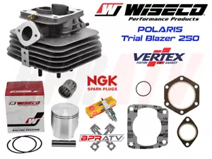 Polaris Trail Blazer 250 Top End Rebuild Kit WISECO Piston Cylinder Gaskets 72mm - Picture 1 of 23