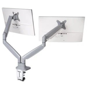 Kensington SmartFit One-Touch Height Adjustable Dual Monitor Arm White/Grey - Picture 1 of 12