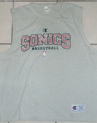 Vintage Seattle Sonics Champion Sleeveless Tee Shirt, 2XL Cover