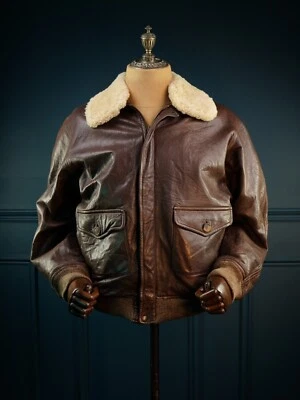 Vintage 70s Etro Milano Luxury Italian Lambskin G1 Flight Leather Jacket “L” — 第 1/4 张图片