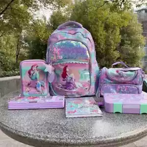 Disney Australia Smiggle Mermaid School Bag Pen Case Lunch Bag Backpack Set Gift - Picture 1 of 28