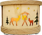 Teelichtlaterne Waldmotiv mit Tieren 5,5 cm #4462
