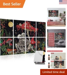 Art Acoustic Panels - 48"X32" - Pack of 8 - Self-Adhesive Soundproof Wall Panels - Picture 1 of 9