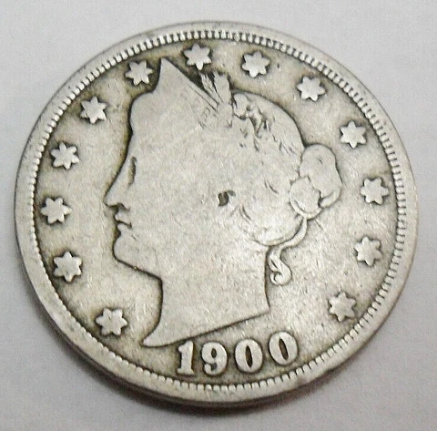 1900 P LIBERTY HEAD "V" NICKEL  *AG OR BETTER*  **FREE SHIPPING** Cover