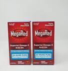 2 Pack, MegaRed Superior Omega-3 Krill Oil Extra Strength 40 Ct Exp 07/23+ #4465