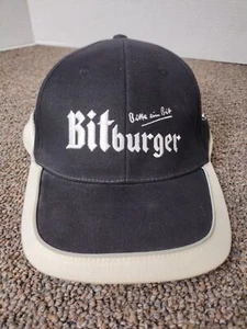 Vintage Bitburger German Fussball-Bund Baseball Cap Hat  Black - Picture 1 of 9