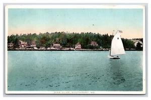 Boat on Water Near Southport Maine ME 1914 DB Postcard U8 - Picture 1 of 2